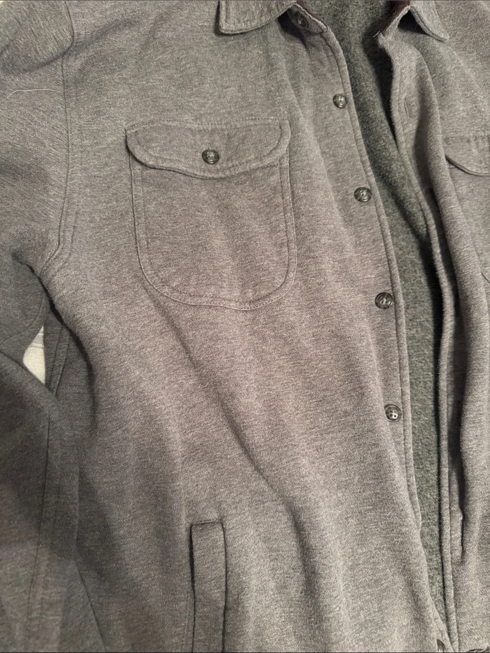 Joseph Abboud- Men's Gray Button-Front Jacket Shirt